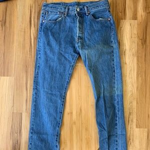 WORN Levi’s with some fading